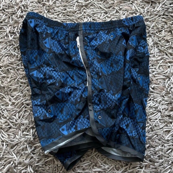 Robinson Les Bains Trunk Short Blue *FISH* Sz Large Men's - Picture 4 of 10